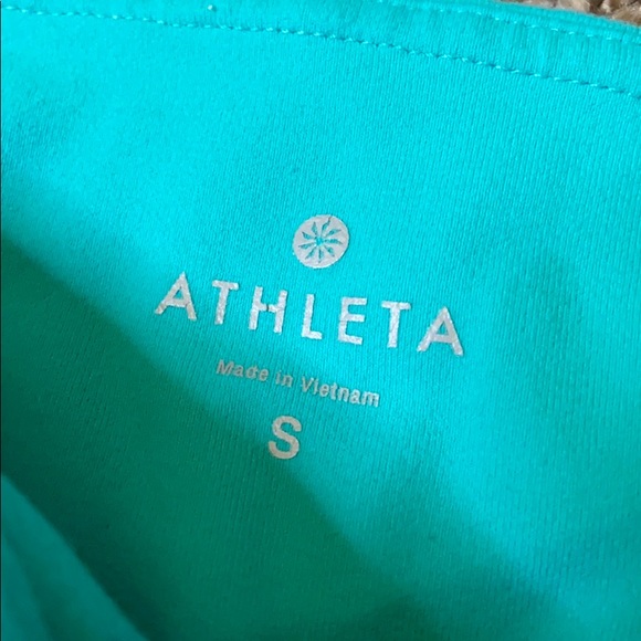 Athleta teal cropped leggings small - Picture 3 of 3